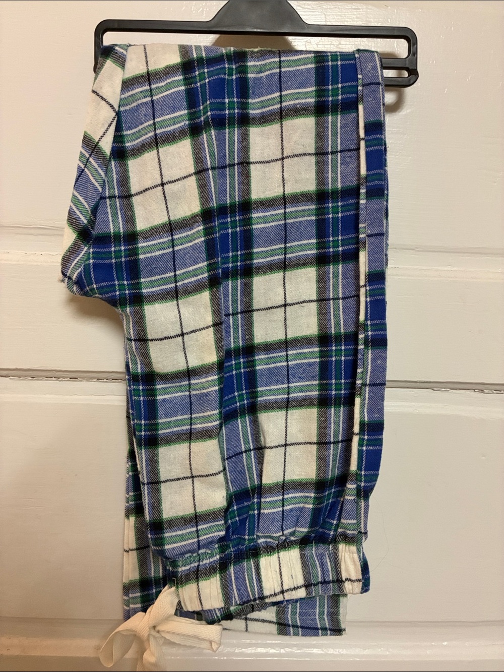 Blue and Green Plaid Pajama Pants